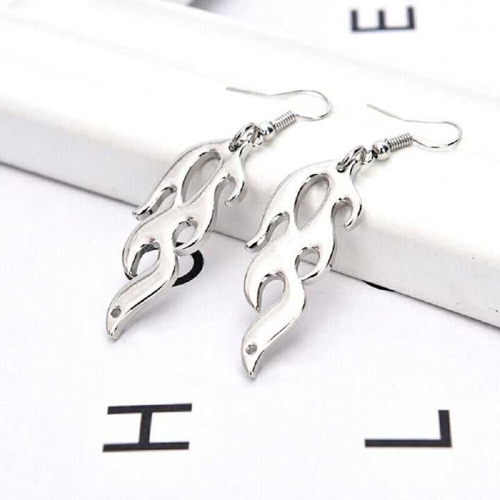 ピアス イヤーカフ | 火炎デザイン ピアス ２個セット - 韓国ファッション風 ヴィンテージ調