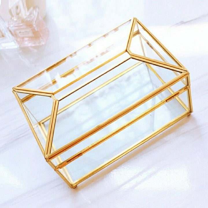 インテリアインテリア雑貨 その他 | ゴールドアクセント クリアガラス調 ティッシュボックス
