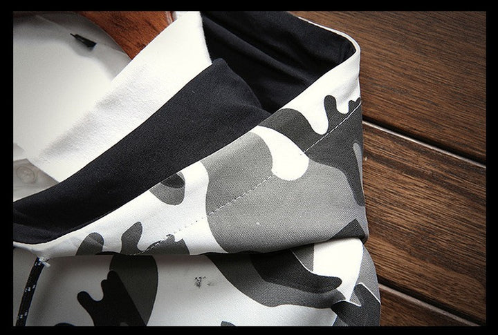 パーカー 男性 | オーバーサイズ迷彩ストリートパーカー