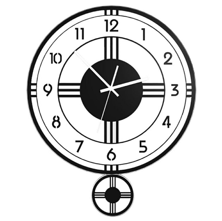 壁掛け時計 | モダン振り子壁掛け時計 - 静音・北欧デザイン