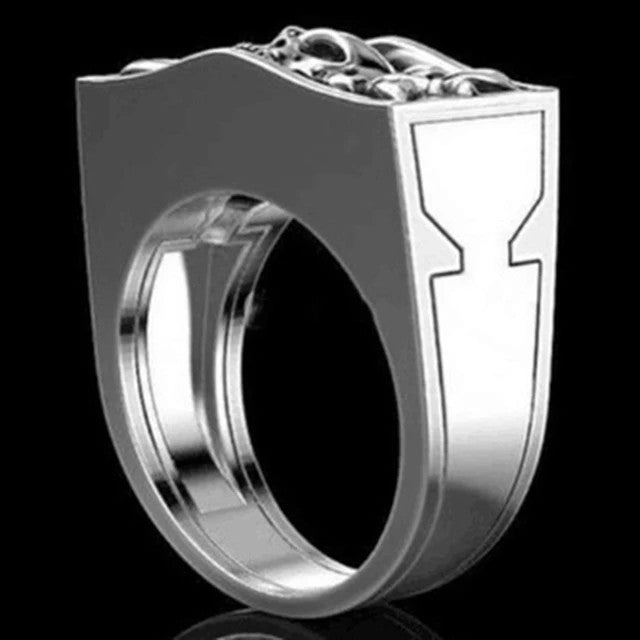 リング | スカル秘密スペースリング 18号 シルバーカラーメンズ