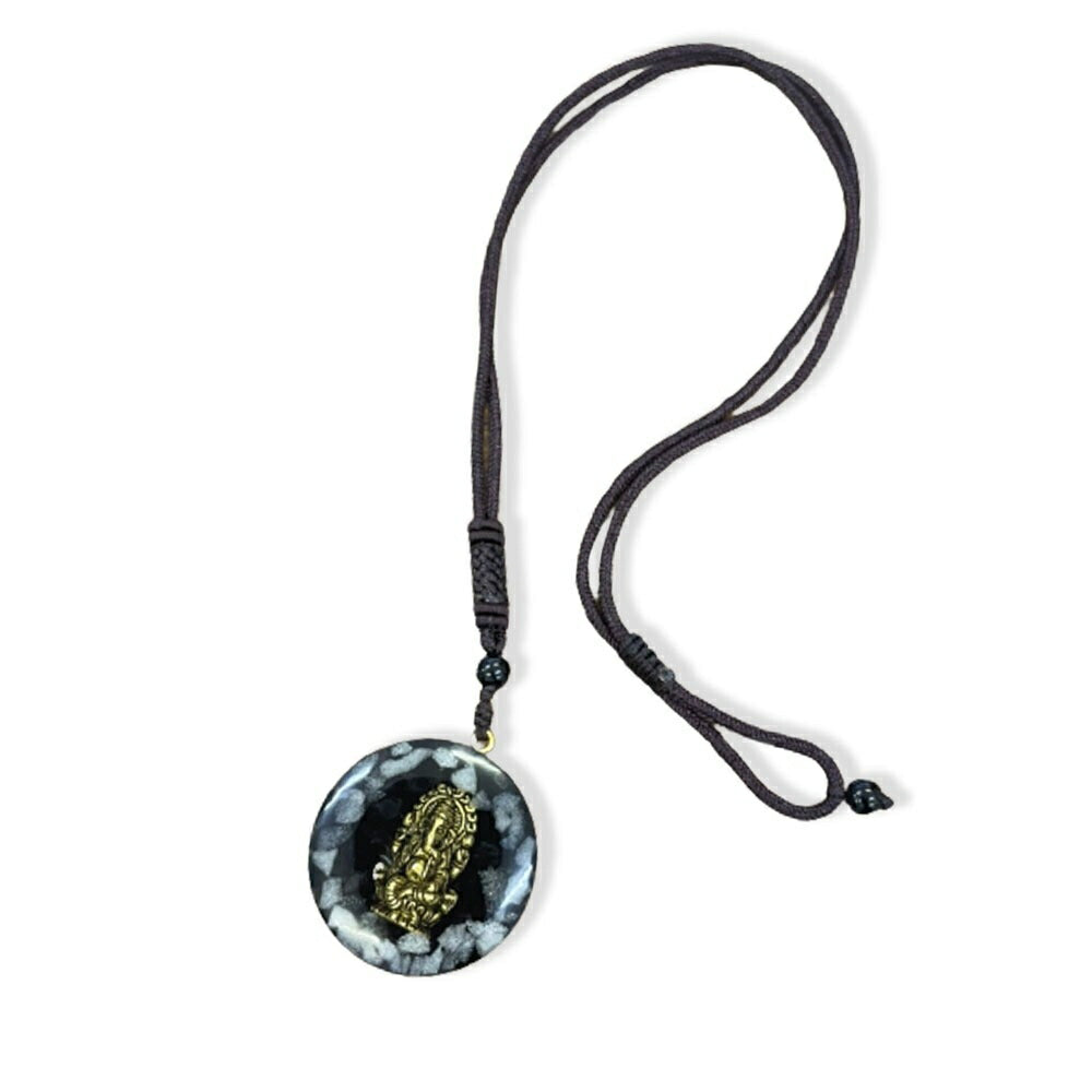 ネックレス | 光るガネーシャ象モチーフ開運ネックレス