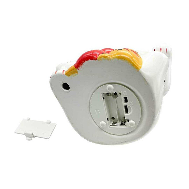 風水 インテリア | 白い招き猫の電動置物 - 開店祝い・生意興隆向け