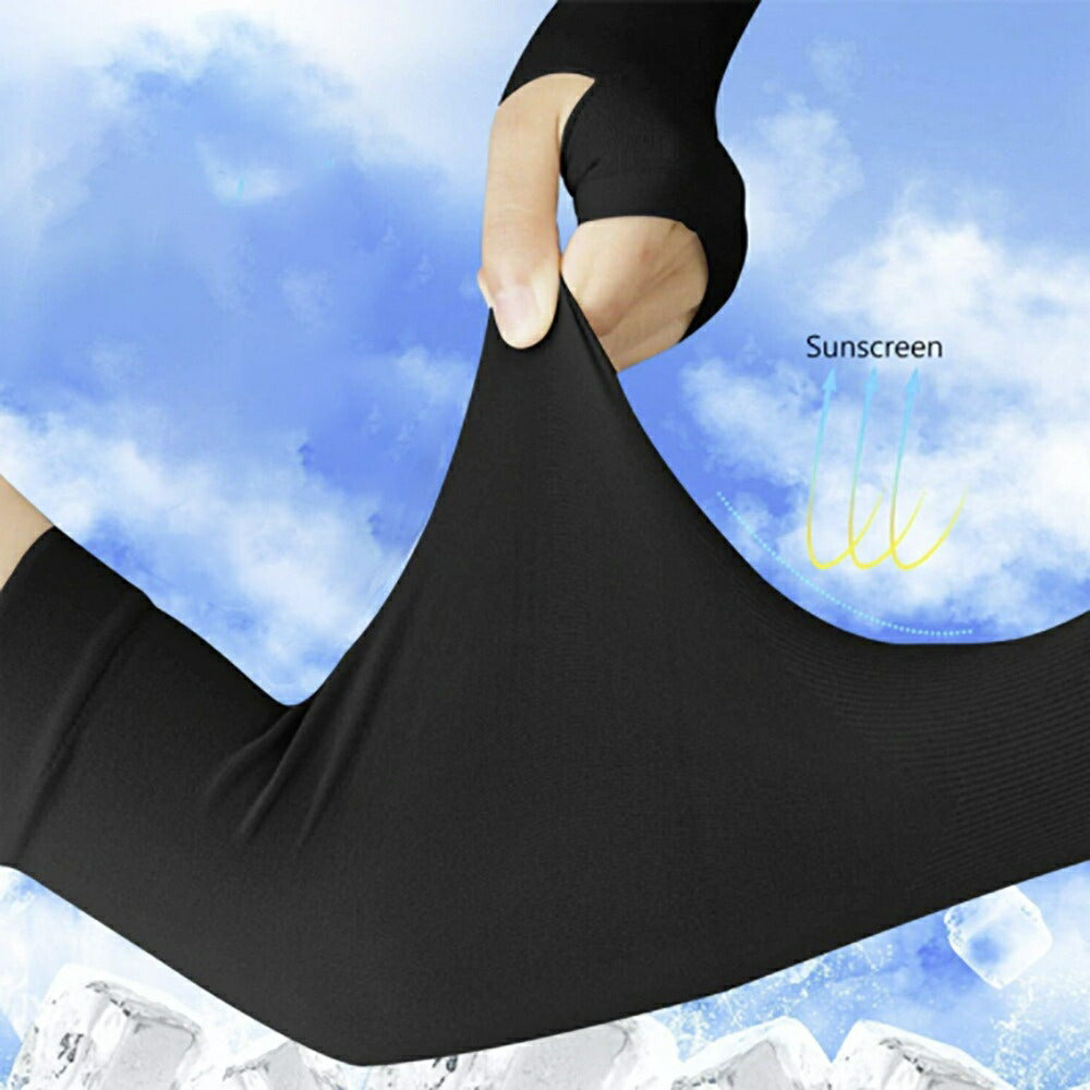 トレーニング器具 | UVカット アームスリーブ 両腕セット | 親指空き・冷房対策