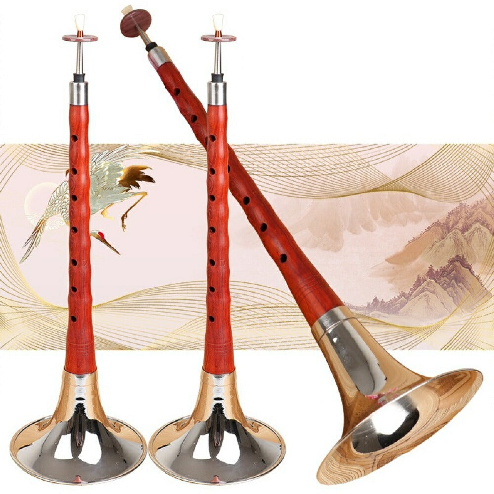 楽器 | 紅花梨製D調高音チャルメラ（中国楽器・インテリア和風）