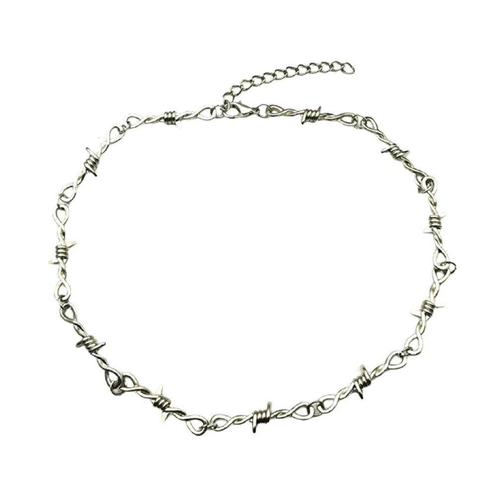 ネックレス | ユニセックス有刺鉄線型ネックレス | ストリートファッション向け