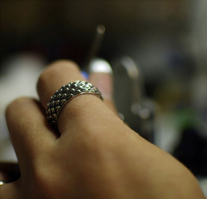 リング | ドラゴン鱗デザイン シルバーリング ユニセックス