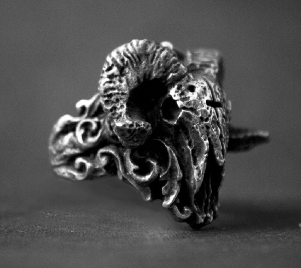 リング | デビルスカルリング シルバー メンズアクセサリー