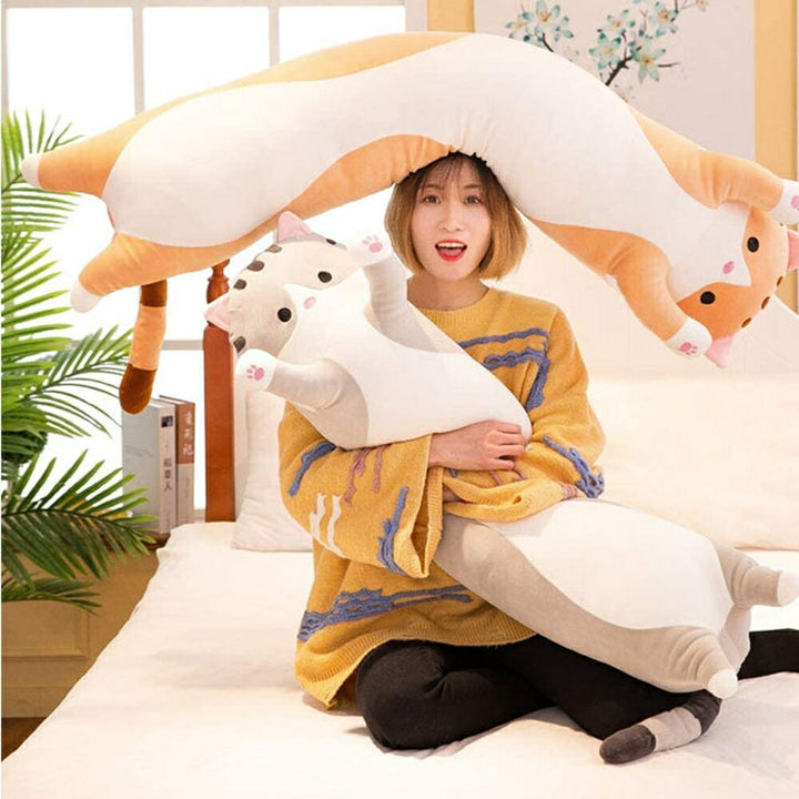 玩具 | 猫デザイン特大抱き枕クッション1.1m