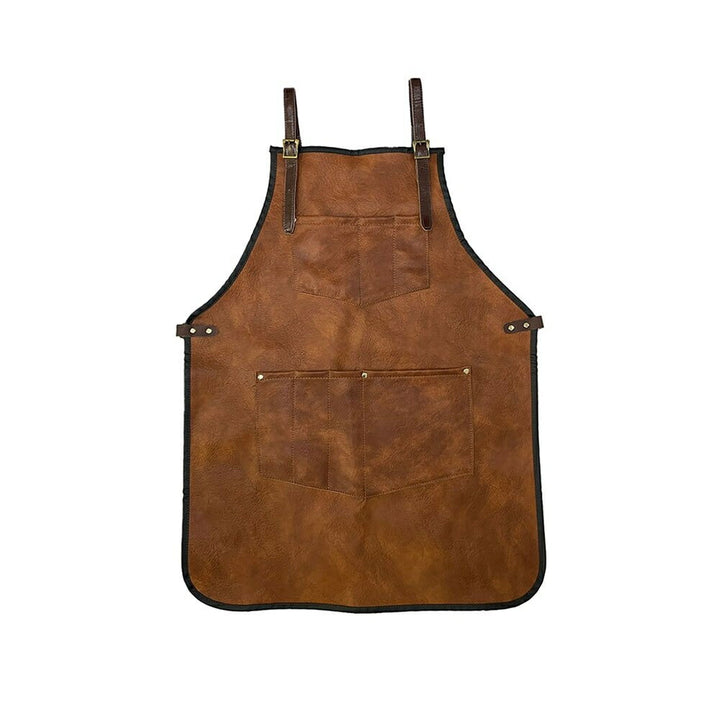 アウトドア用品 その他 | ブラウンPUレザー職人用ワークエプロン（男女兼用）