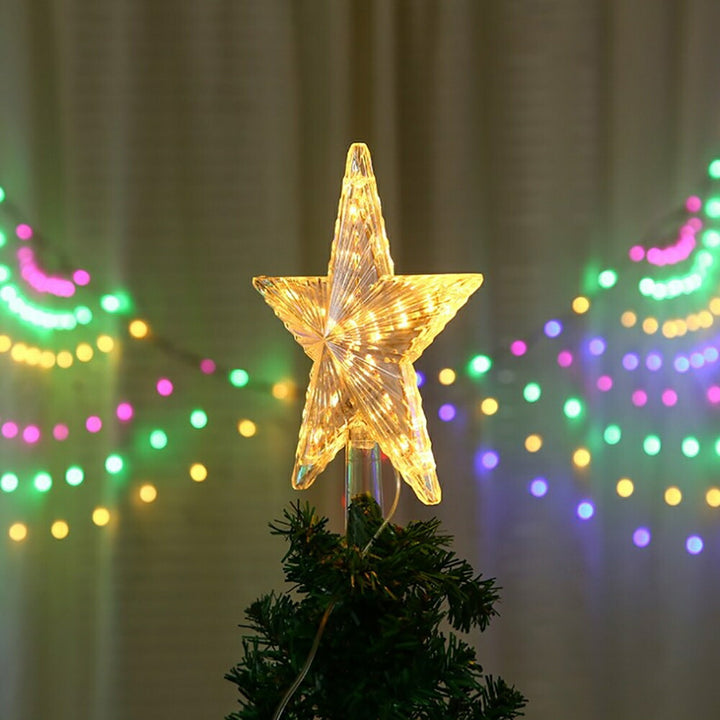 イベントグッズ | LEDライト付き星型クリスマスツリートッパー
