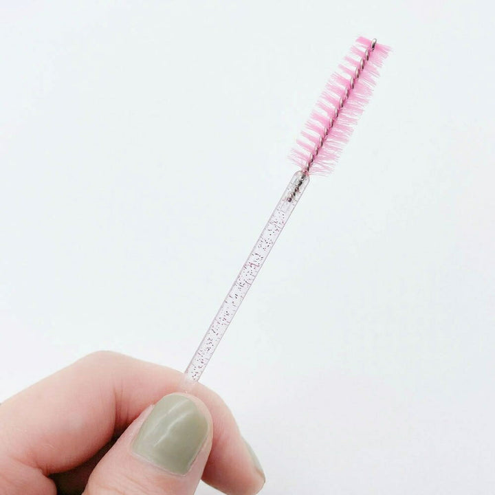 コスメティック | ピンク使い捨てまつ毛ブラシ300本セット
