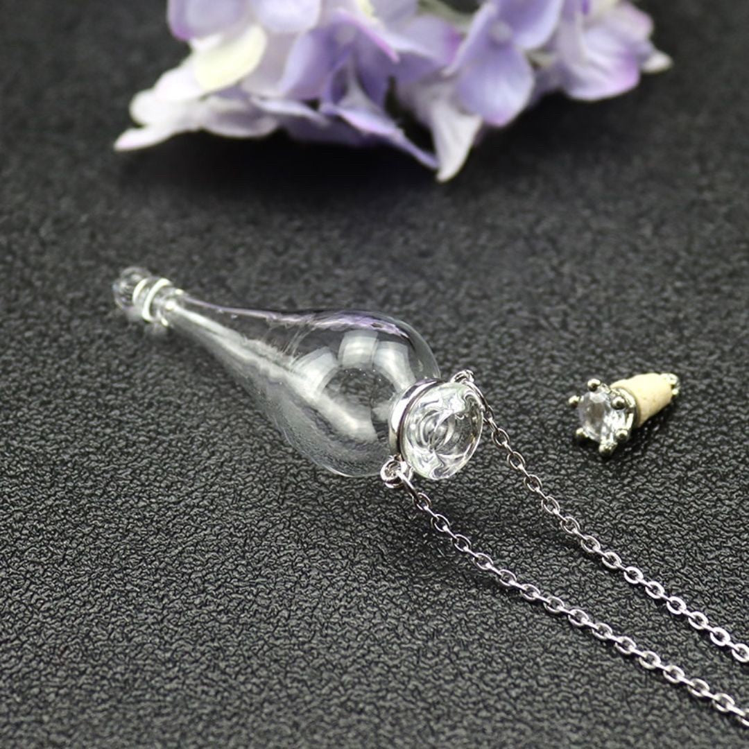 ネックレス | 遺骨カプセルネックレス「天使の涙」- ペット供養用