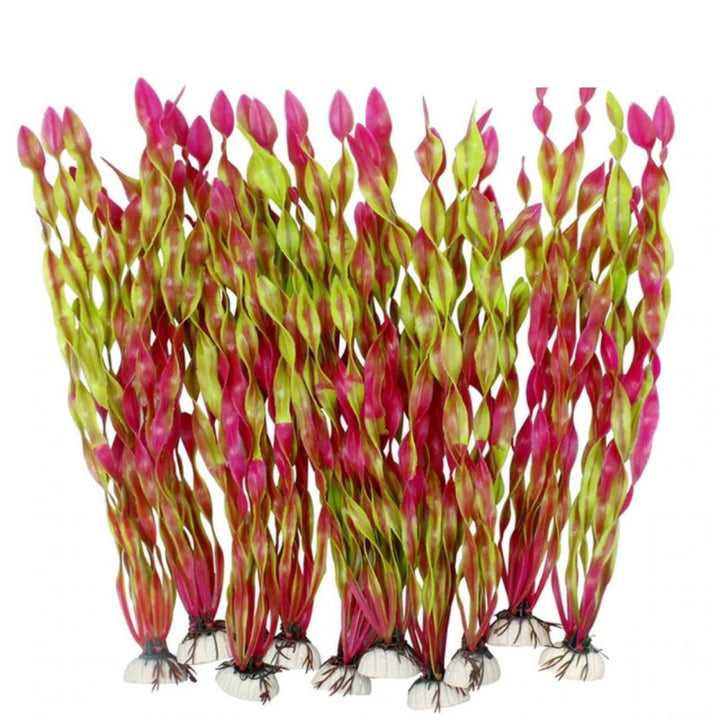 ペットグッズ | 特大サイズ海藻オブジェ5本セット - アクアリウム用インテリア