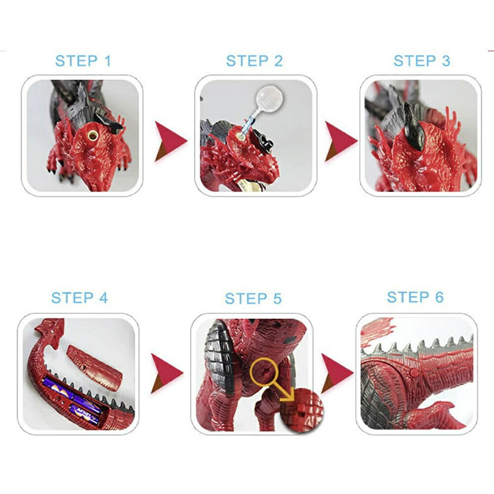 子供 おもちゃ | 霧吐くドラゴン ラジコン - レッドorブルー