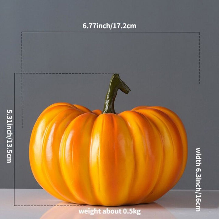 イベントグッズ | ハロウィン用リアルカボチャ置物 - 室内外対応、おしゃれ北欧デザイン