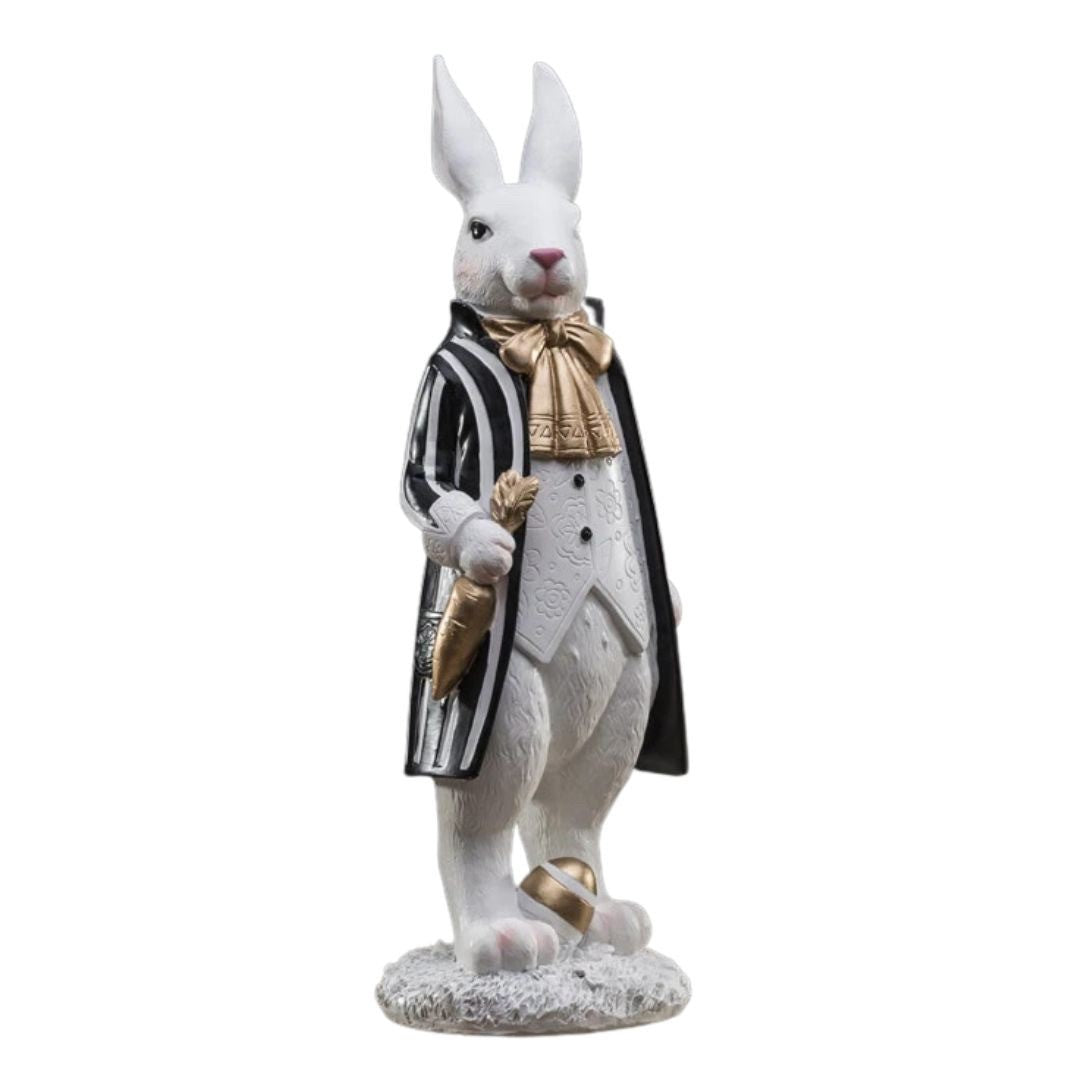 インテリア オブジェ | 紳士＆婦人ラビット自転車置物 - 干支うさぎシリーズ