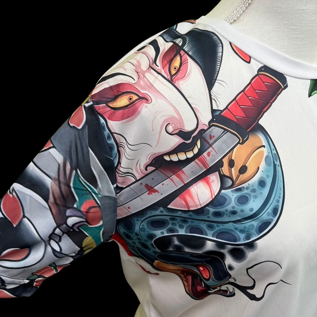 シャツ 男性 | 和柄般若半袖Tシャツ 男女兼用 ビッグシルエット