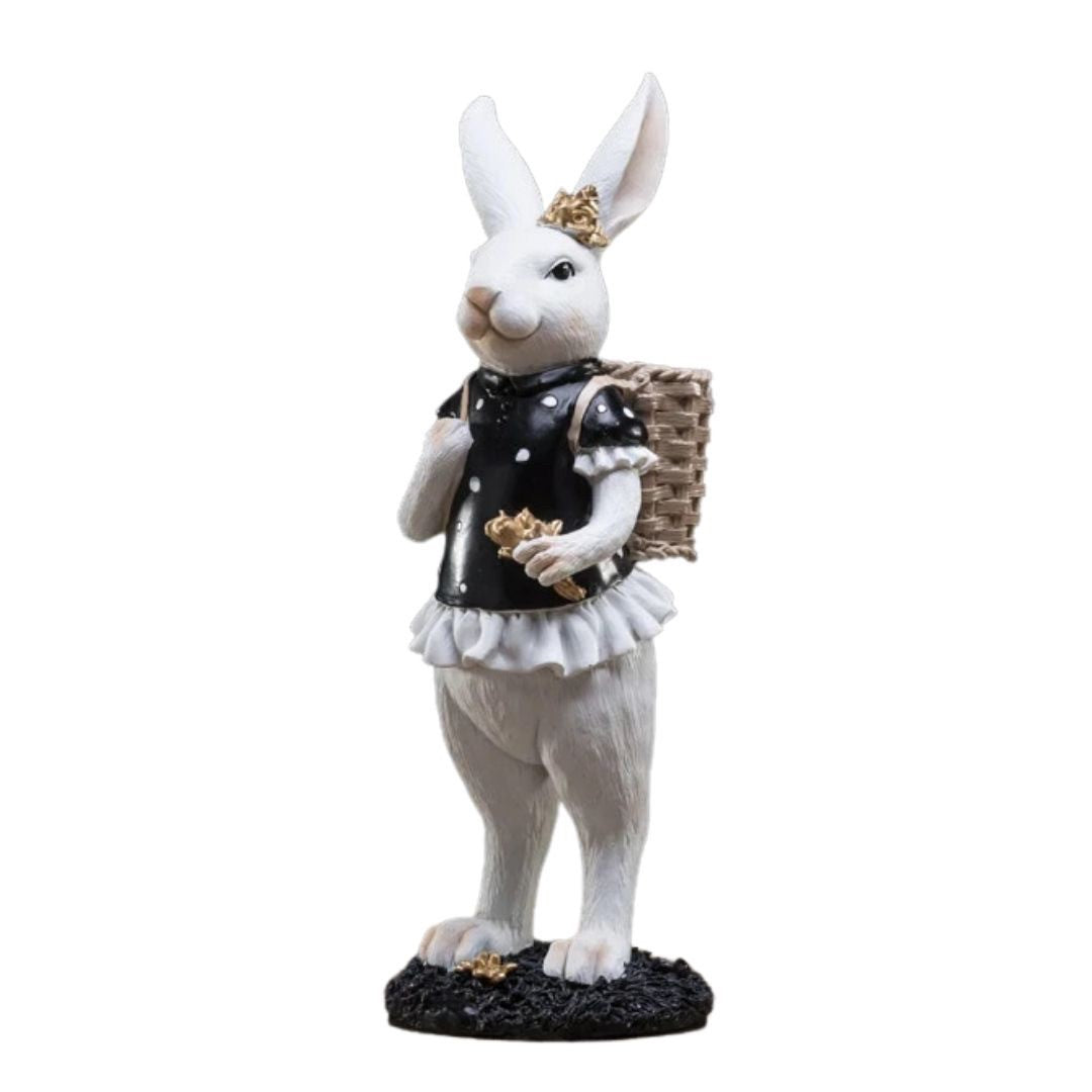 インテリア オブジェ | 紳士＆婦人ラビット自転車置物 - 干支うさぎシリーズ