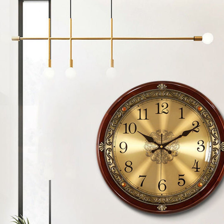 壁掛け時計 | 木製壁掛け時計 40cm アラビア数字orローマ数字