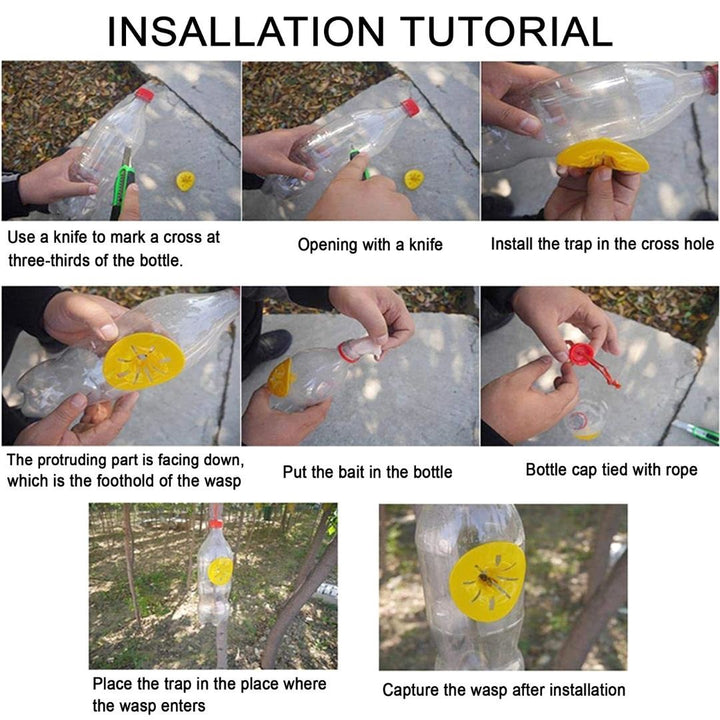 虫よけ 鳥よけ | 黄色蜂取りキャッチャー 20個セット 安全無毒