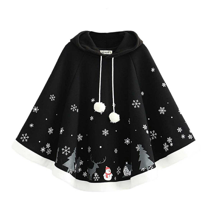 アウター ジャケット | クリスマス ロリータポンチョ 全3カラー - 女性用サンタコスプレ
