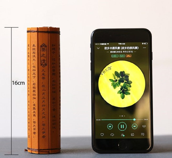 金運 開運 グッズ | 竹製孫子の兵法巻物・般若心経置物