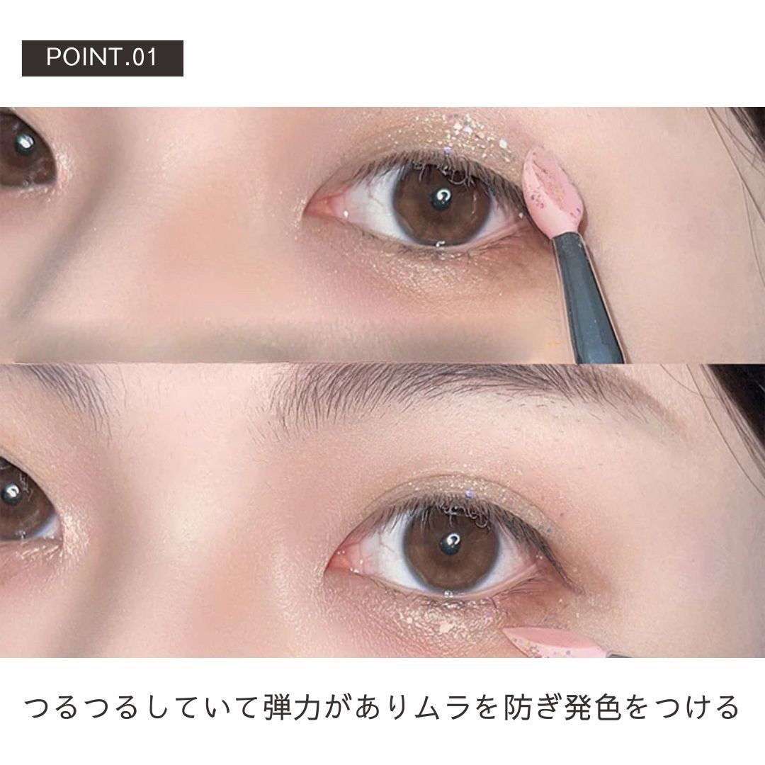 コスメティック | メイクブラシ3本セット シリコン多機能 - プロ＆オンラインレッスン向け