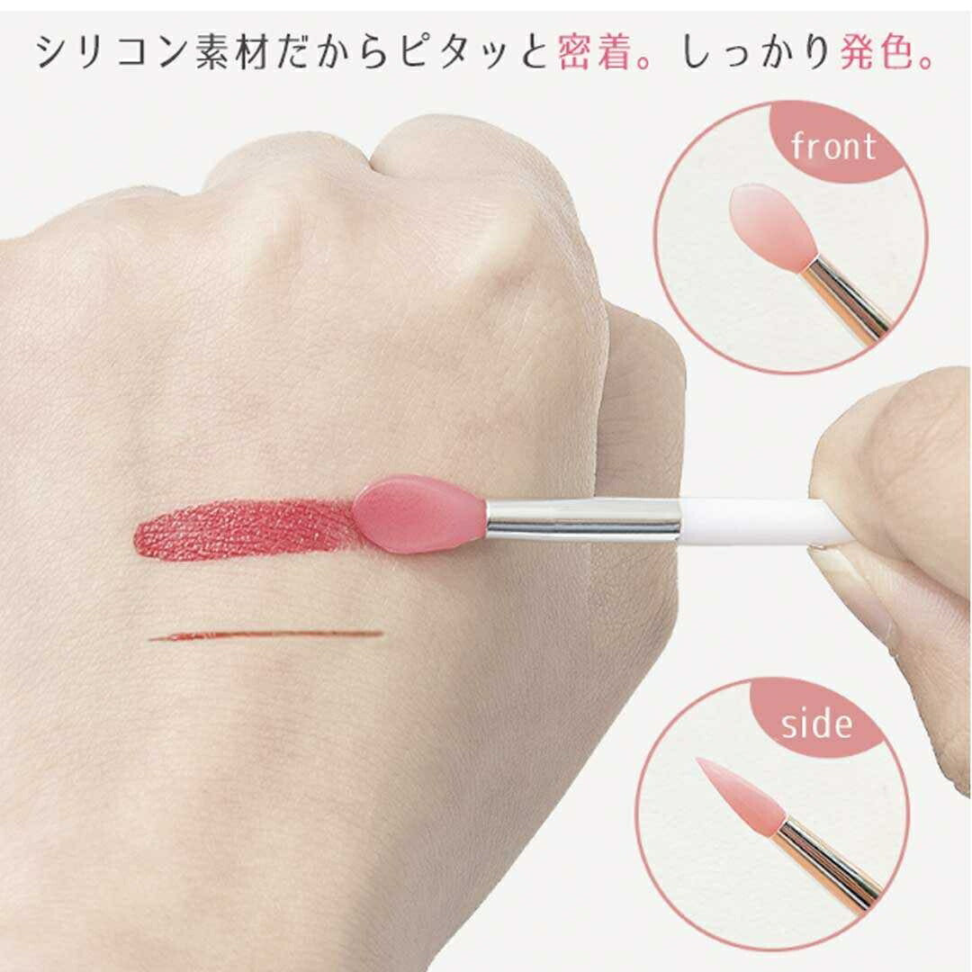 コスメティック | ピンクシリコン使い捨てリップブラシ100本セット - プロ＆業務用