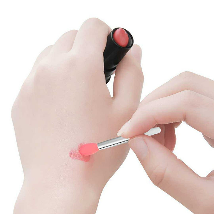 コスメティック | ピンクシリコン使い捨てリップブラシ100本セット - プロ＆業務用