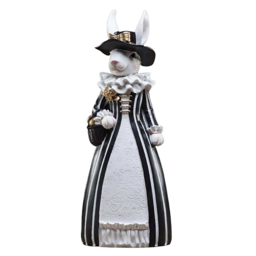 インテリア オブジェ | 紳士＆婦人ラビット自転車置物 - 干支うさぎシリーズ