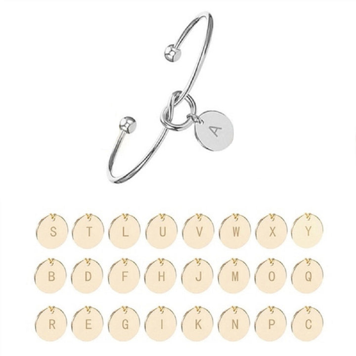 ブレスレット | シルバー イニシャルブレスレット フリーサイズ