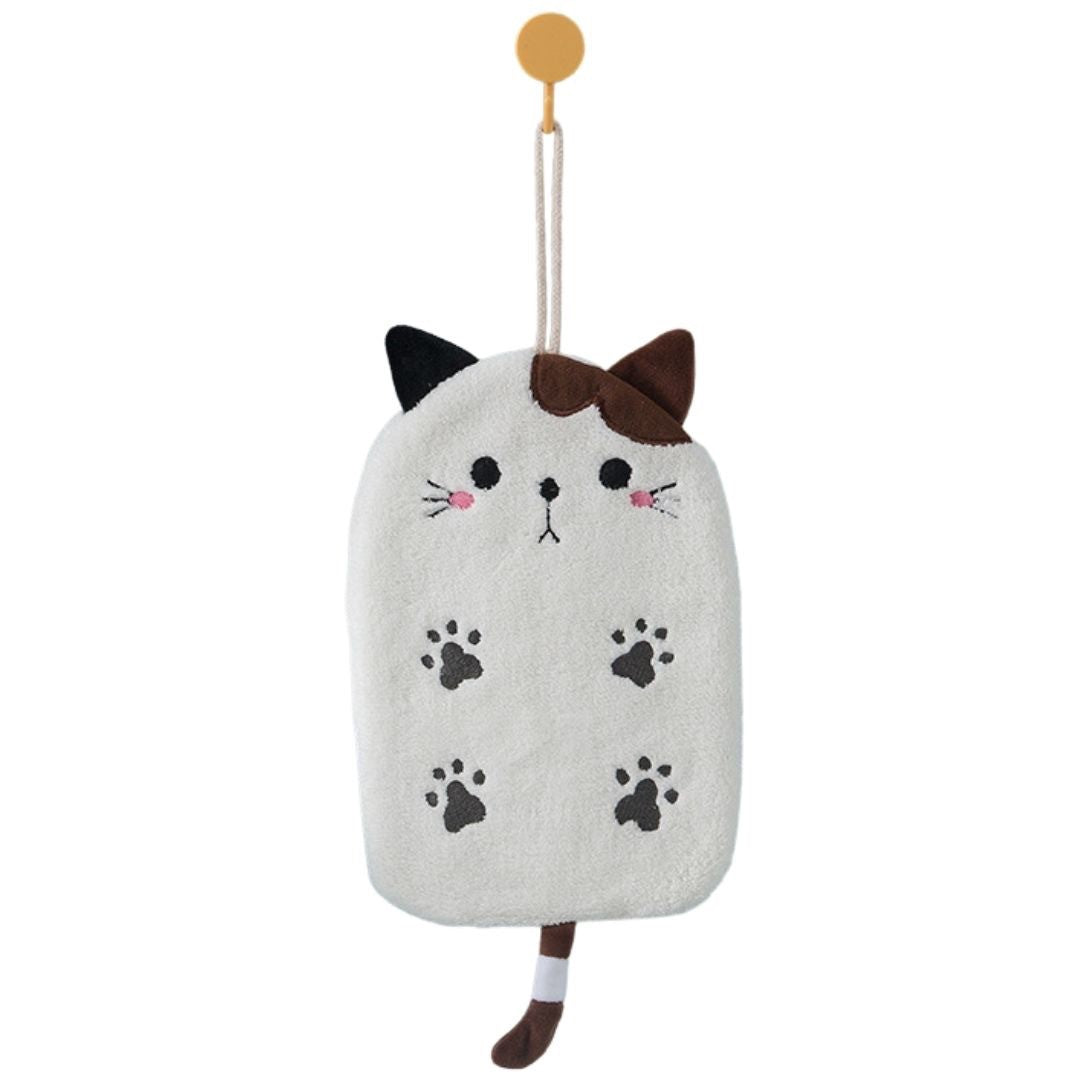 インテリア雑貨 その他 | 猫の肉球刺繍入り厚手キッチンタオル（全4色）