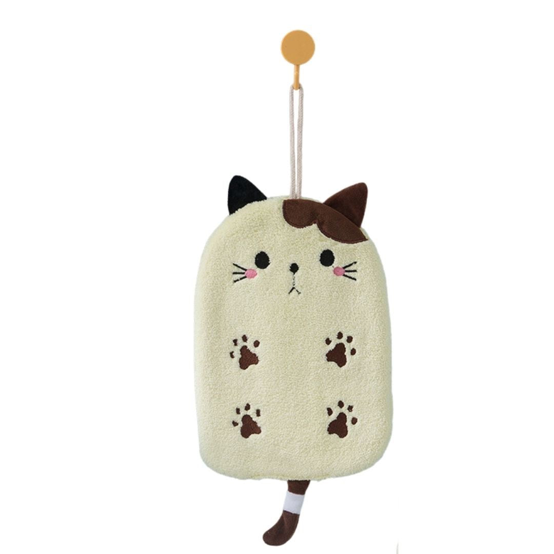 インテリア雑貨 その他 | 猫の肉球刺繍入り厚手キッチンタオル（全4色）