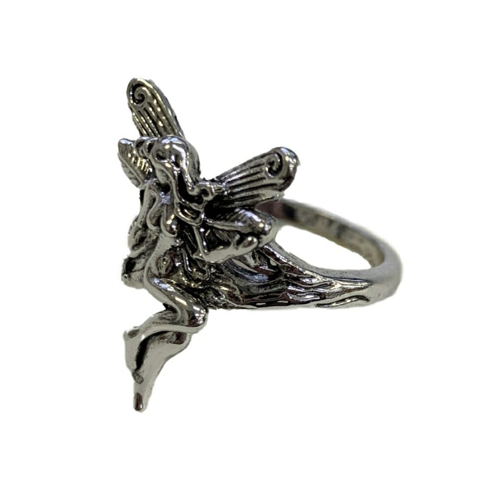 リング | ガーネットカラーの森の精霊リング シルバーアクセサリー 男女兼用