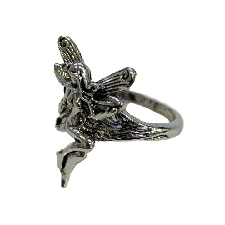 リング | ガーネットカラーの森の精霊リング シルバーアクセサリー 男女兼用