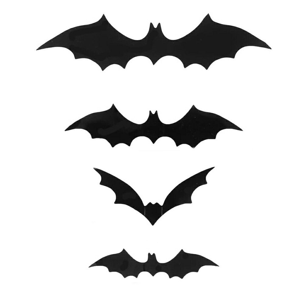 イベントグッズ | ハロウィン 3Dコウモリシールセット - パーティーデコレーション
