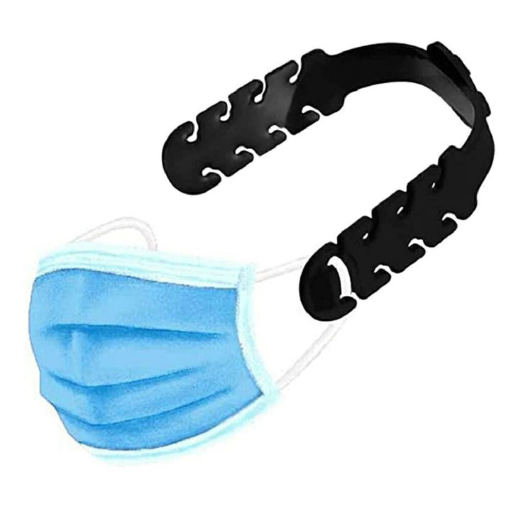 マスク | シリコンマスクバンド【5本セット】耳が痛くならない快適設計 - ホワイト/ブラック