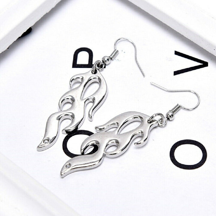 ピアス イヤーカフ | 火炎デザイン ピアス ２個セット - 韓国ファッション風 ヴィンテージ調