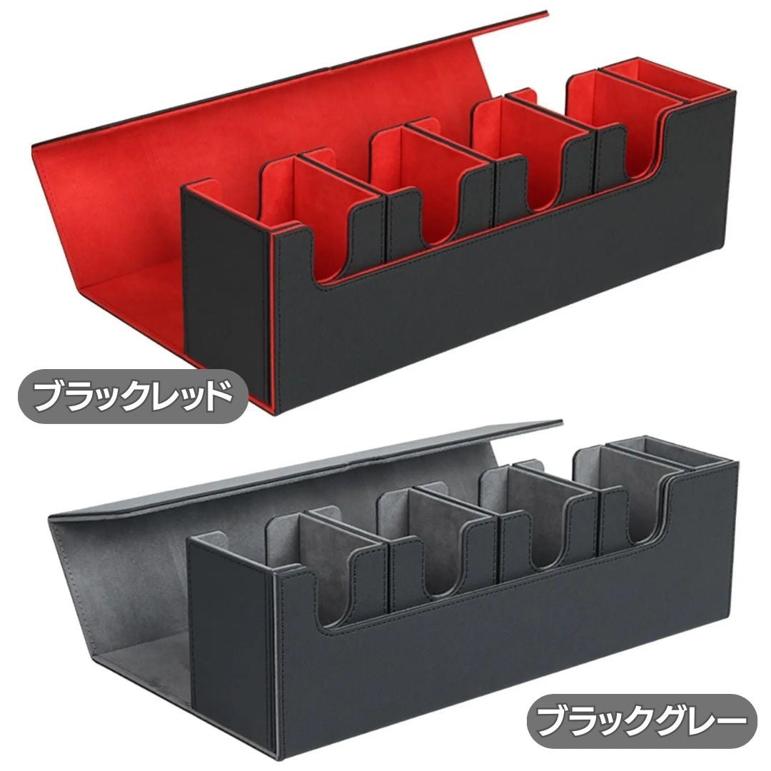 トレカケース | ポケモンカード用ラバーデッキケース：3軍収納＋サイド入れ、全2カラー