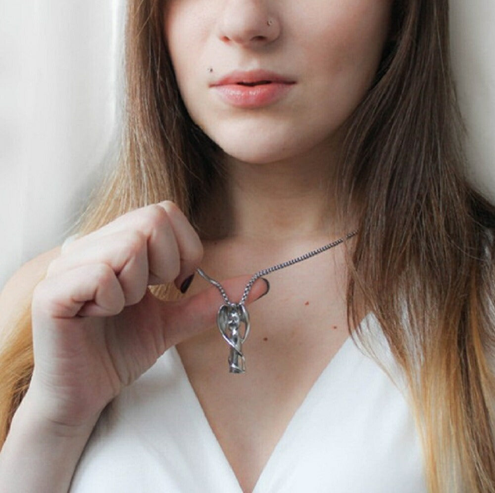 ネックレス | エンジェル遺骨ネックレス メモリアルペット供養用 ステンレス製