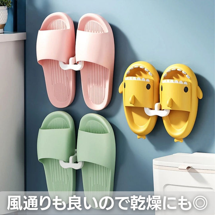 インテリア雑貨 その他 | 粘着式スリッパフック 1個 | 強力収納ハンガー 全3カラー
