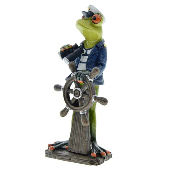 インテリア オブジェ | カエル船長置物 - 幸運と商売繁盛のインテリア