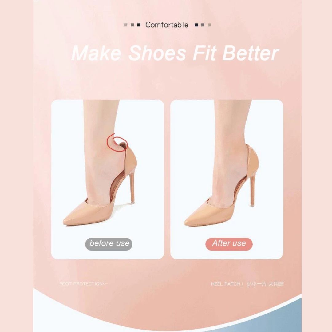 かかと 靴擦れ 防止 | かかとパッド シリコン クリアタイプ - 靴擦れ防止・サイズ調整用