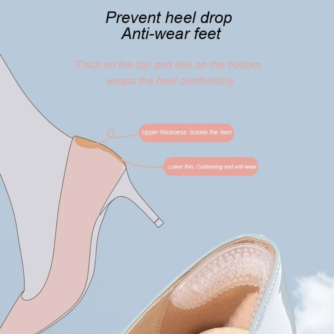 かかと 靴擦れ 防止 | かかとパッド シリコン クリアタイプ - 靴擦れ防止・サイズ調整用