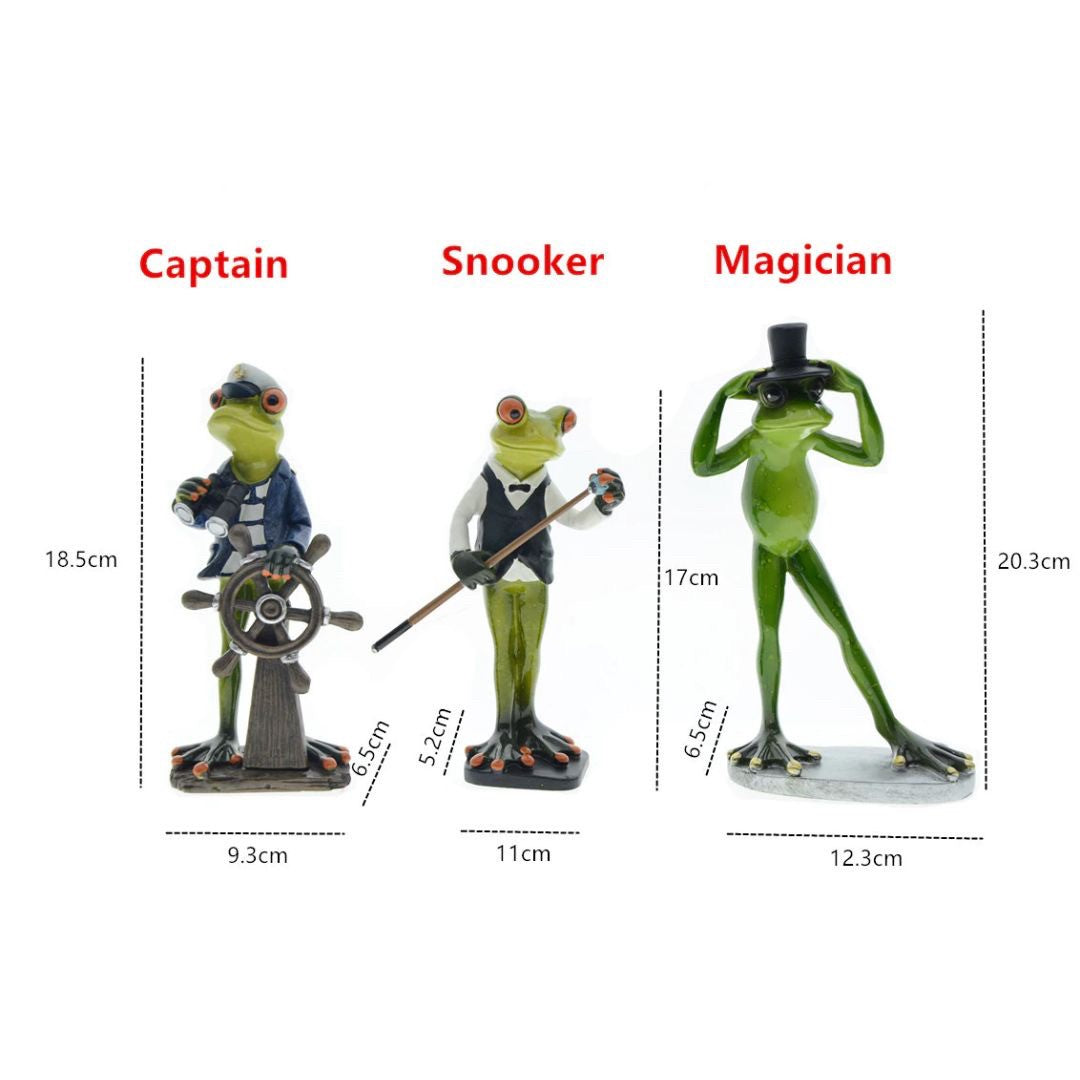 インテリア オブジェ | カエル船長置物 - 幸運と商売繁盛のインテリア