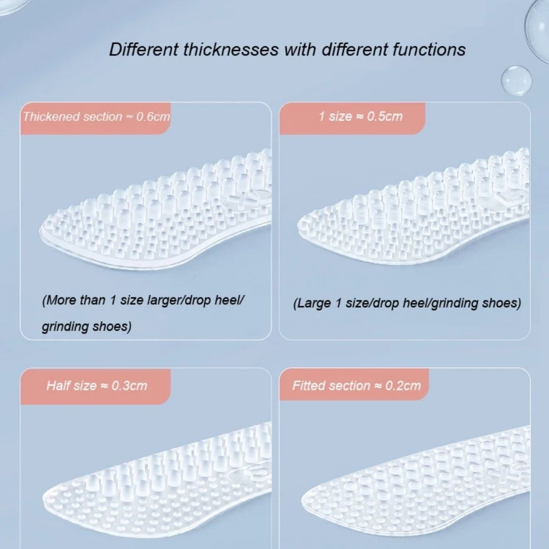 かかと 靴擦れ 防止 | かかとパッド シリコン クリアタイプ - 靴擦れ防止・サイズ調整用