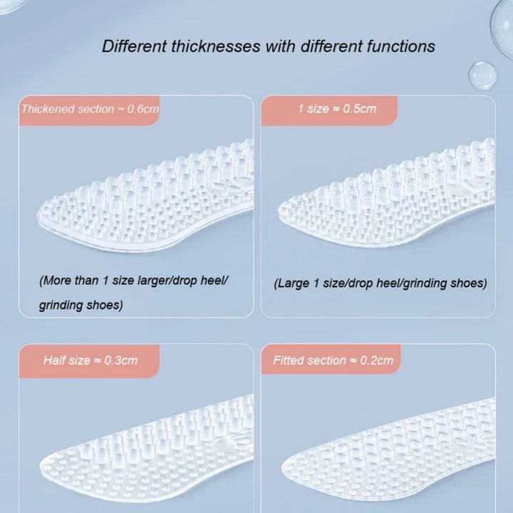 かかと 靴擦れ 防止 | かかとパッド シリコン クリアタイプ - 靴擦れ防止・サイズ調整用
