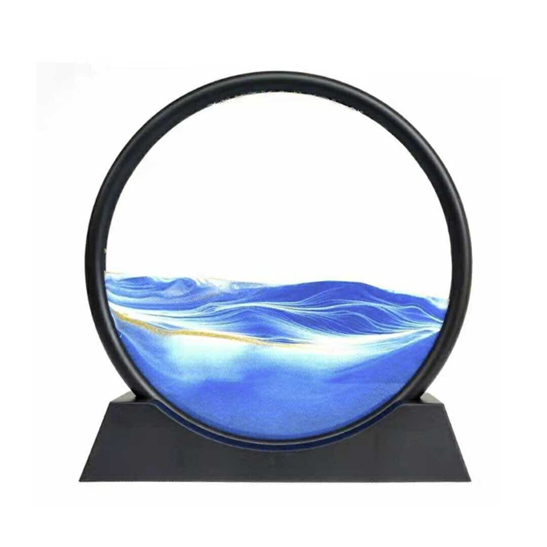 インテリア オブジェ | オレンジorブルー サンドピクチャー 置物 - モダン北欧デザイン