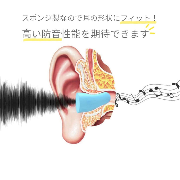 雑貨 その他 | 快眠サポート耳栓 60ペア：低反発・防音・痛くない